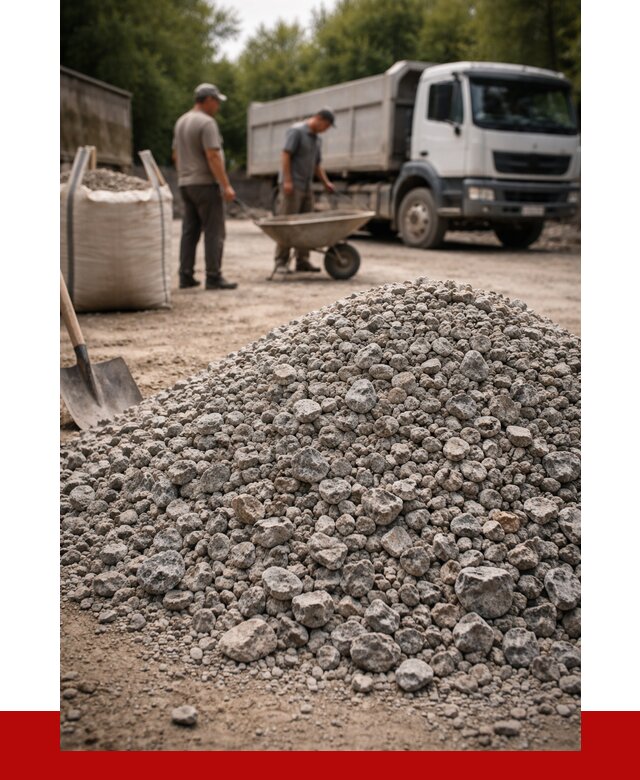 Гранитный щебень фракция 20-40 в Реутове от 3330 руб. ПРОНЕРУДРтв