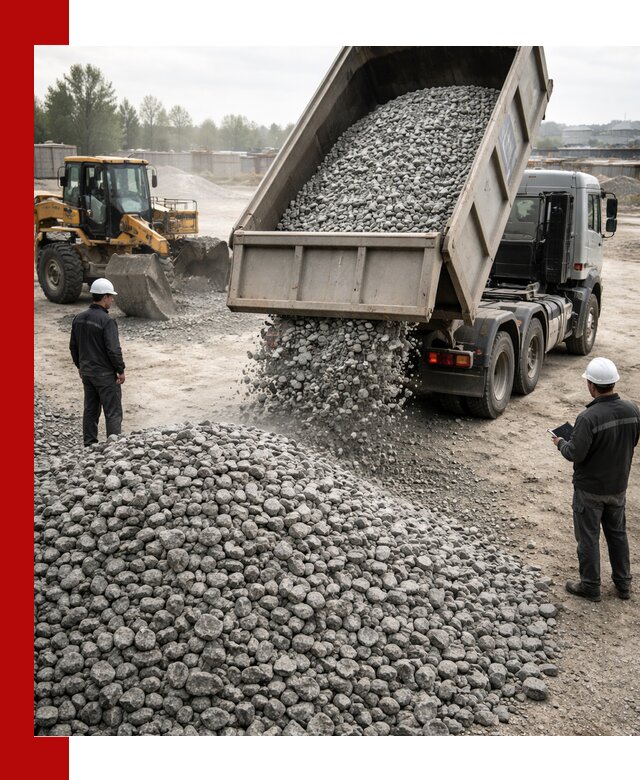 Доставка гранитного щебня фракции 20-40 в Реутове