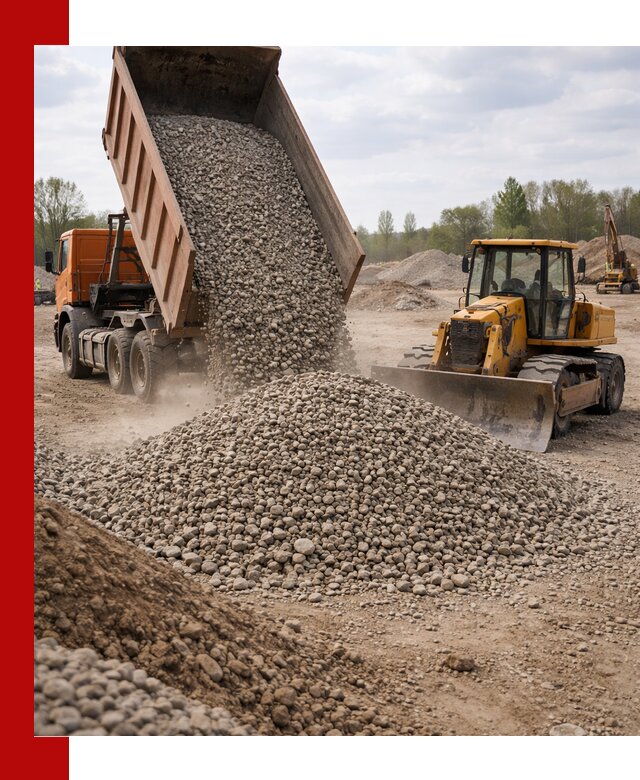 Доставка гравийного щебня фракции 40-70 в Реутове