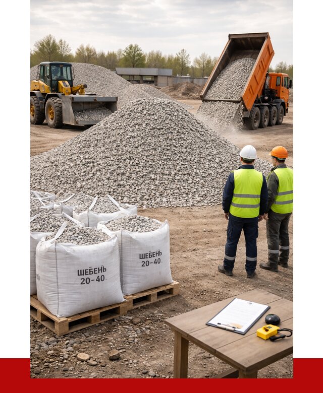 Известняковый щебень 20-40 в Реутове от 2185 р. ПРОНЕРУДРтв