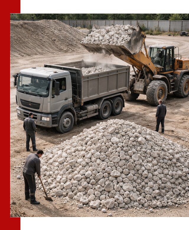 Известняковый щебень фракция 70–150 с доставкой в Реутове