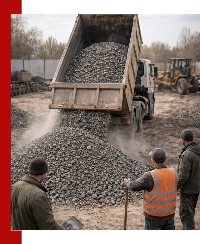 Доставка шлакового щебня в удобные сроки по выгодной цене в Реутове