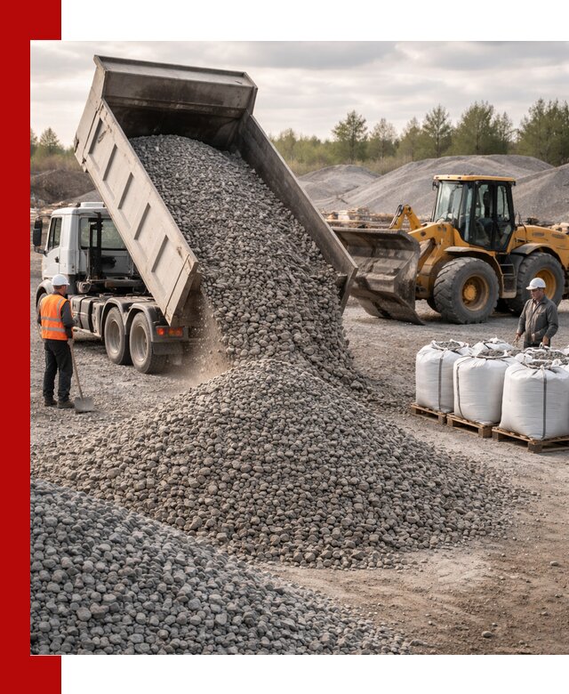 Бетонный щебень фракция 5–20 с доставкой в Реутове