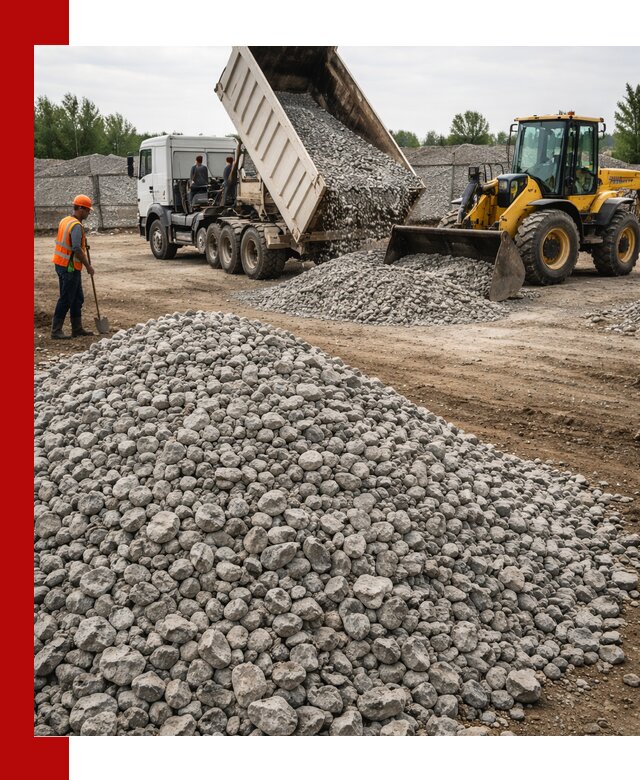 Доставка бетонного щебня фракции 40-70 в Реутове