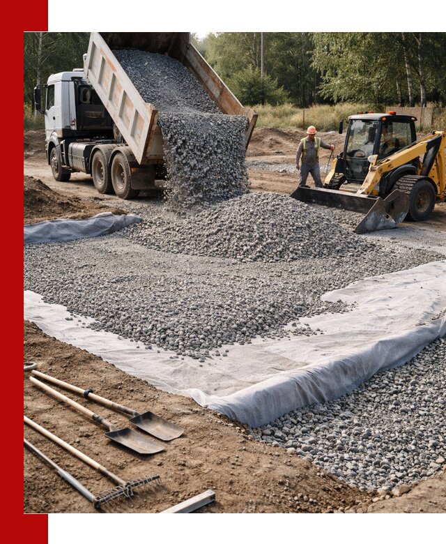 Щебень для фундамента с доставкой в Реутове