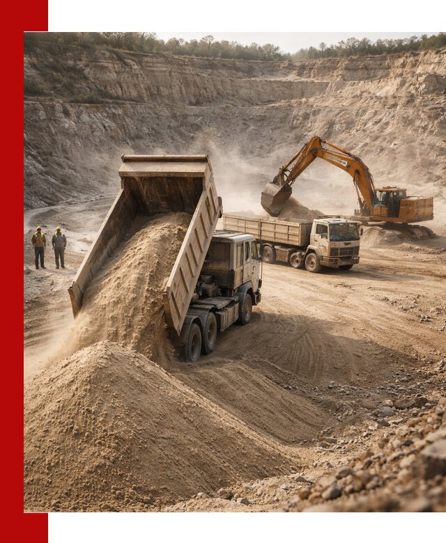 Карьерный песок навалом с доставкой в Реутове