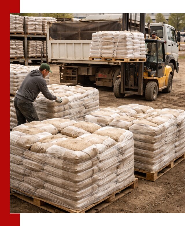 Карьерный песок в мешках с доставкой в Реутове