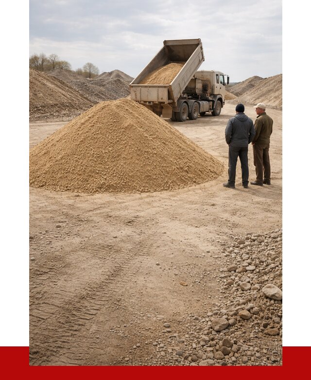 Карьерный песок крупнозернистый в Реутове от 8846 р | ПРОНЕРУДРтв