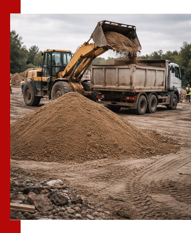 Доставка речного песка навалом в Реутове быстро и выгодно