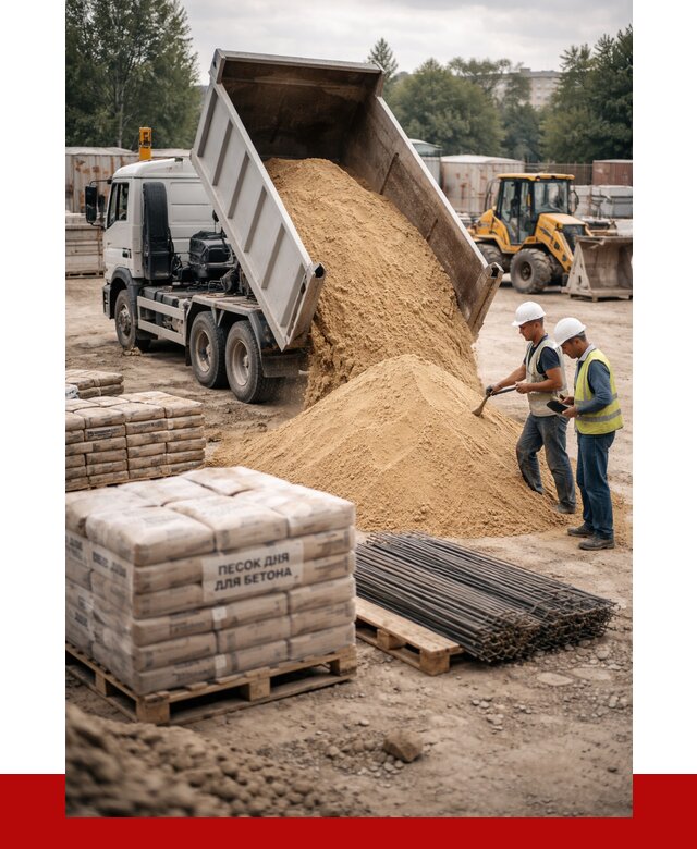 Песок для бетона в Реутове от 2602 р. с доставкой, ПРОНЕРУДРтв