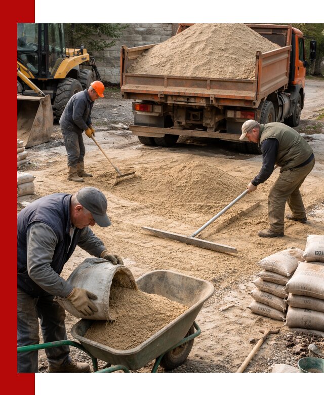 Поставка песка для стяжки в Реутове с быстрой доставкой