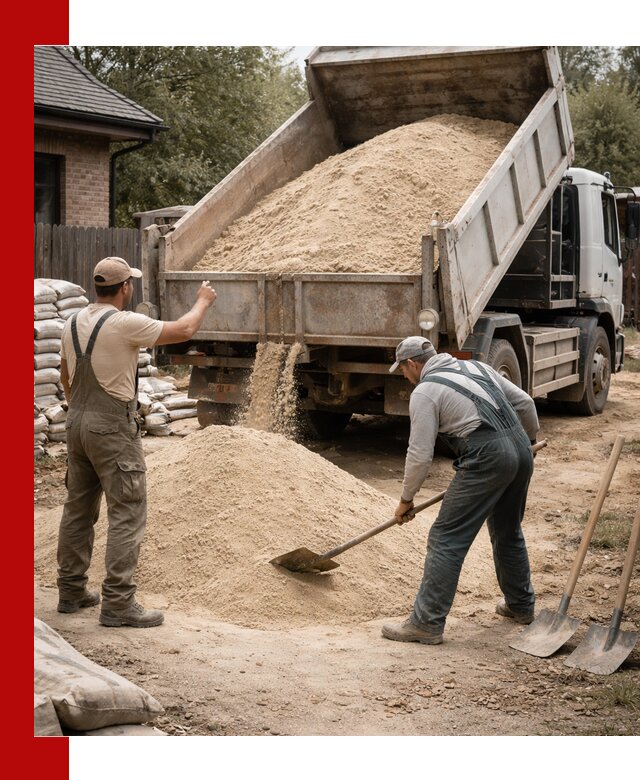 Песок для штукатурки с доставкой в Реутове качественный и чистый