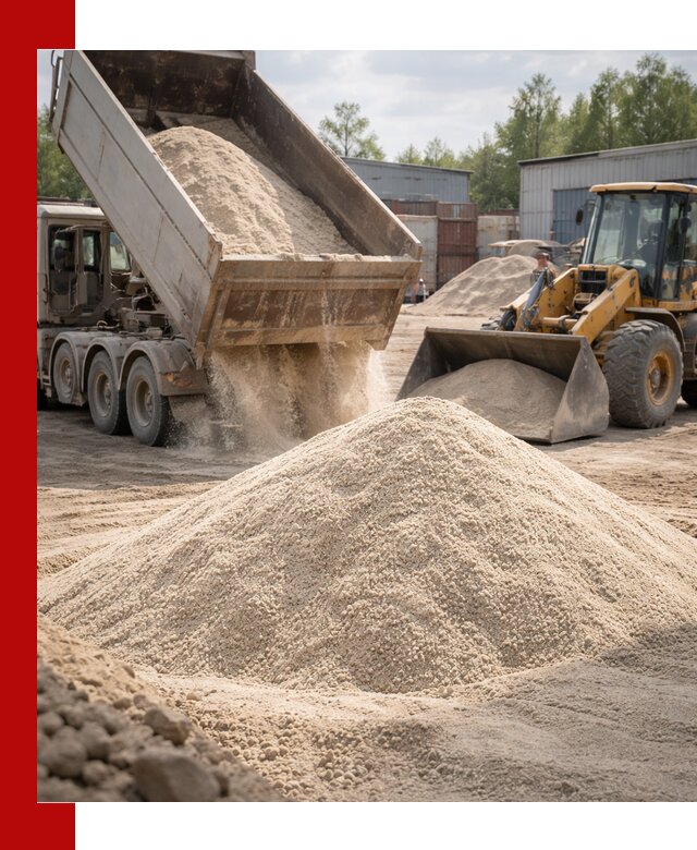 Кварцевый песок с доставкой в Реутове для строительных работ