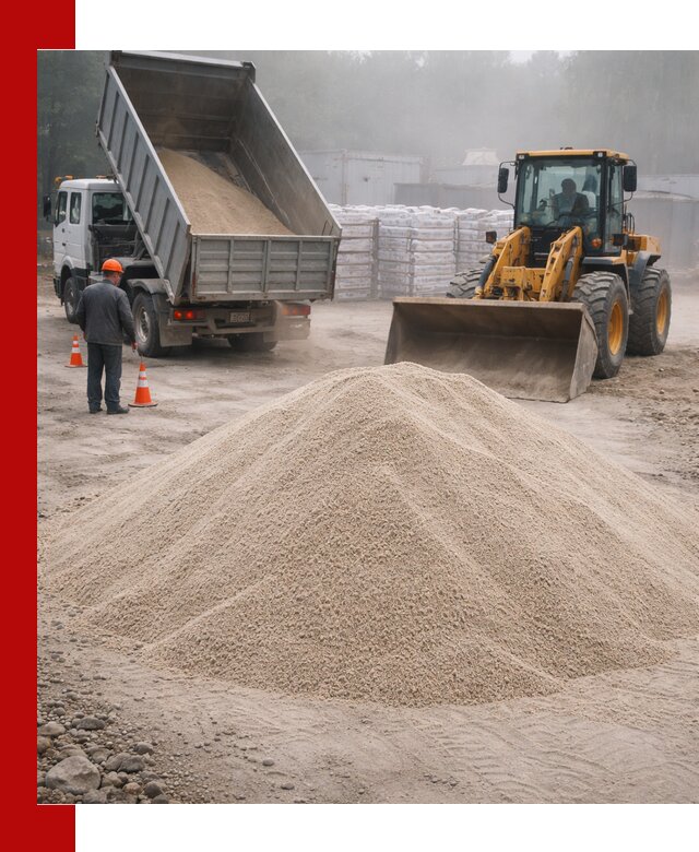 Кварцевый песок фракция 0–8 для стройработ в Реутове
