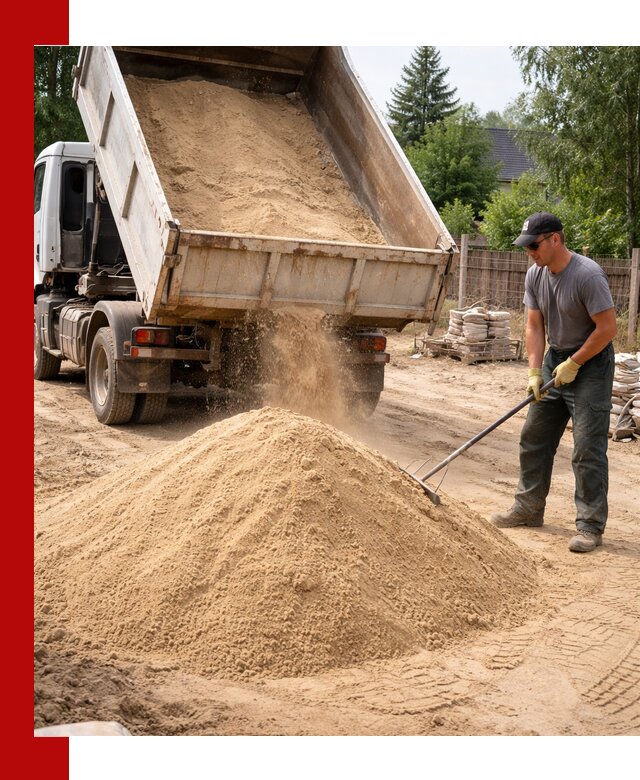 Доставка сухого песка самосвалами в Реутове
