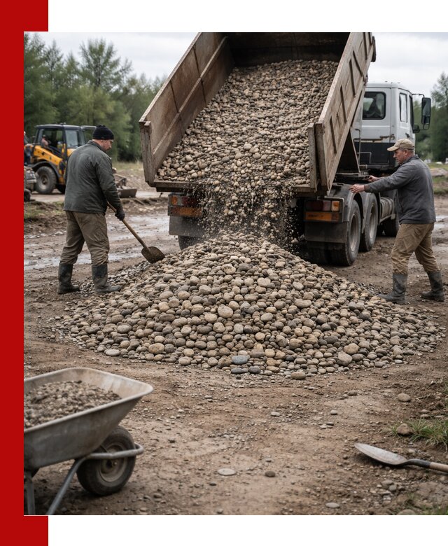 Доставка гальки речной оптом и в розницу в Реутове