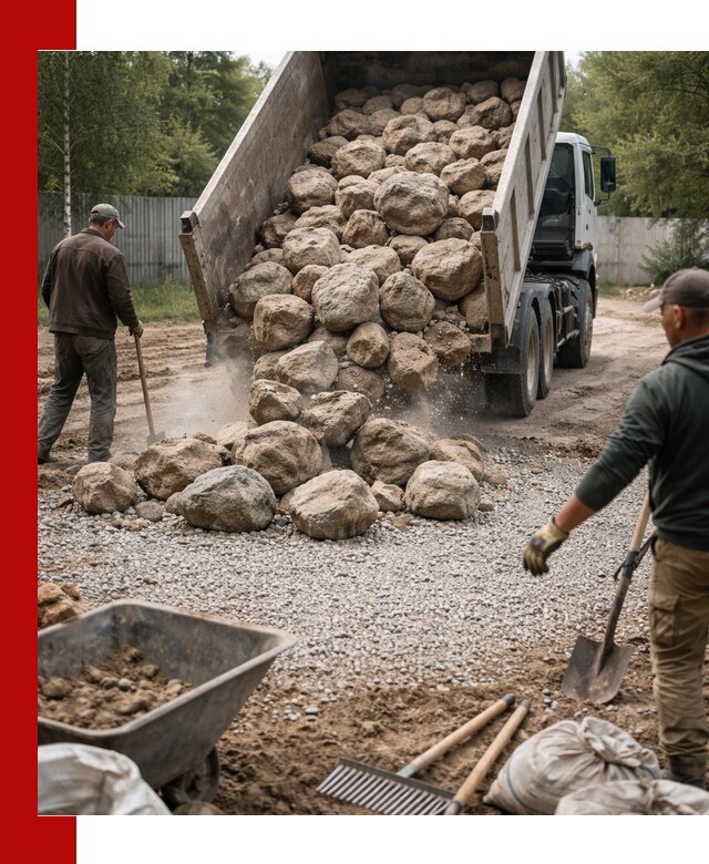 Доставка и укладка булыжника в Реутове