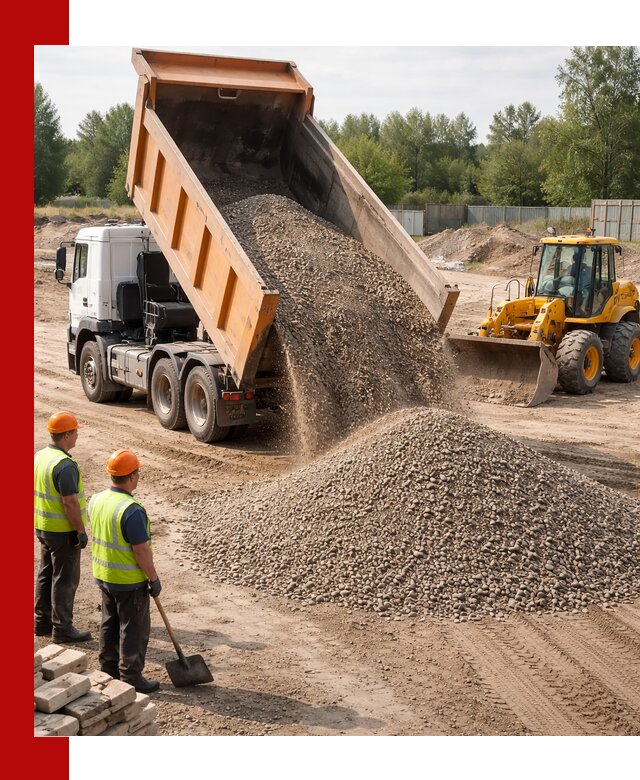Доставка щебёночно-песчаной смеси ЩПС С7 в Реутове