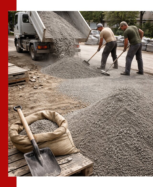 Отсев для тротуарной плитки в Реутове — доставка и укладка