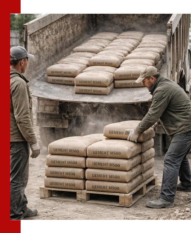 Цемент М500 с доставкой самосвалом в Реутове
