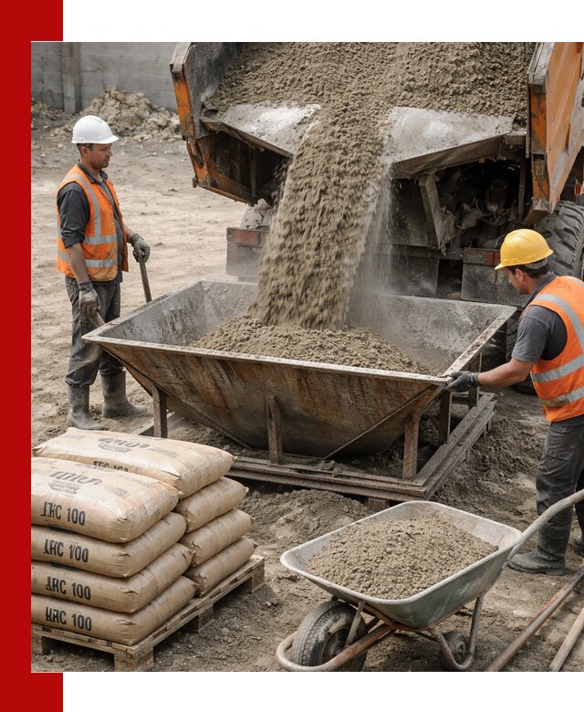 Доставка цементно-песчаной смеси М100 в Реутове