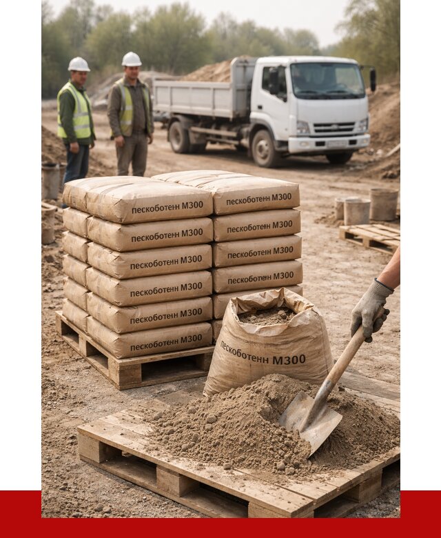 Пескобетон М300 в Реутове с доставкой от 4839 р. за куб | ПРОНЕРУДРтв