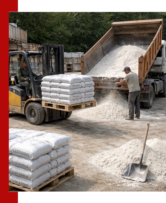 Доставка строительной извести оптом и в розницу в Реутове