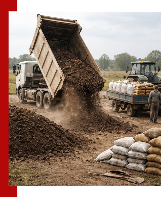 Доставка грунта и удобрений оптом в Реутове для сельхоз и строительства