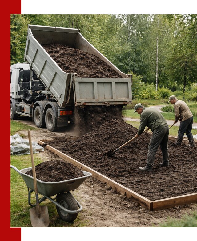 Доставка грунта для озеленения и благоустройства в Реутове