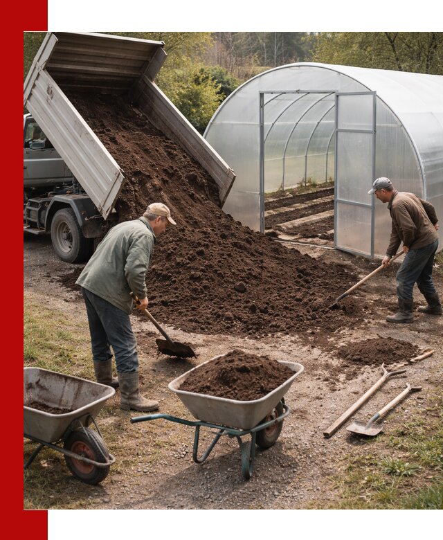 Грунт для теплицы с доставкой в Реутове — плодородный субстрат под растения