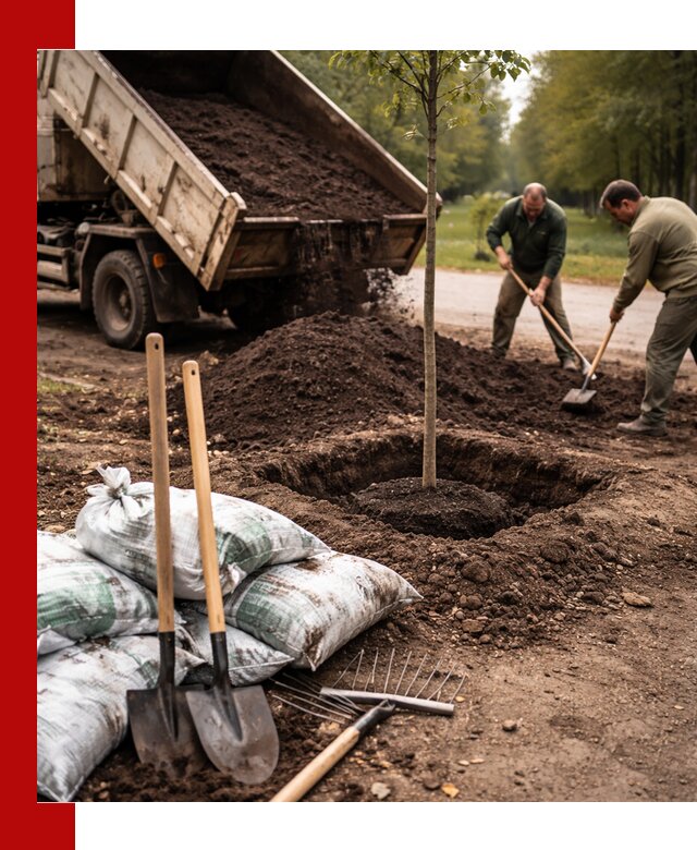 Грунт для посадки деревьев в Реутове — доставка и подготовка почвы