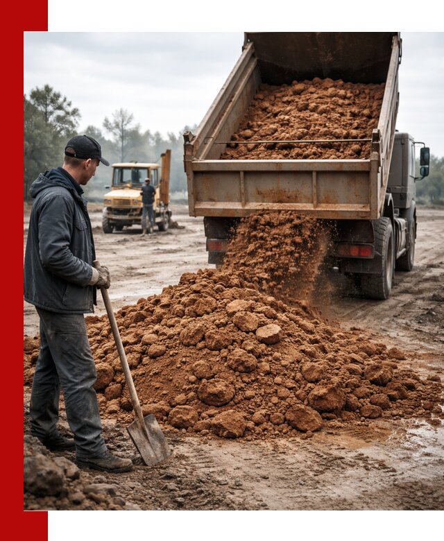Глина для засыпки в Реутове с доставкой самосвалами
