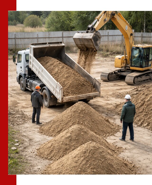 Доставка супеси вагонными и автопартиями в Реутове