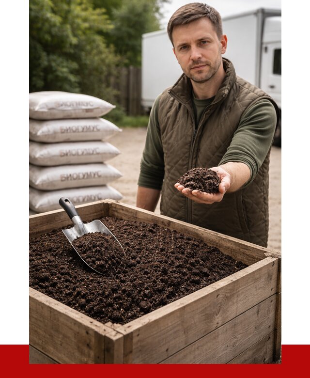 Купить биогумус в Реутове с доставкой от 8846 р. за куб | ПРОНЕРУДРтв