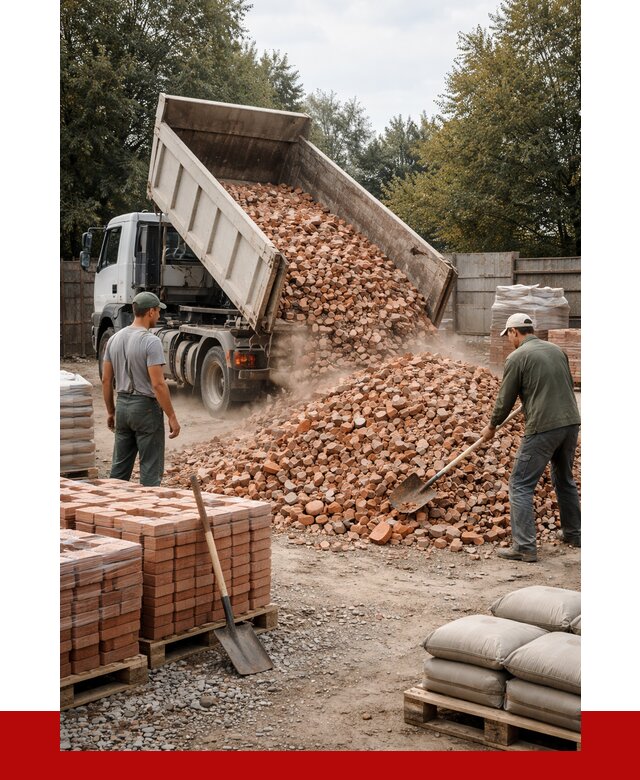 Бой кирпича в Реутове с доставкой от 4371 руб/куб | ПРОНЕРУДРтв