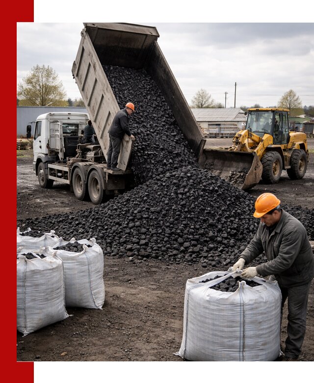 Доставка каменного угля в Реутове оптом и в розницу