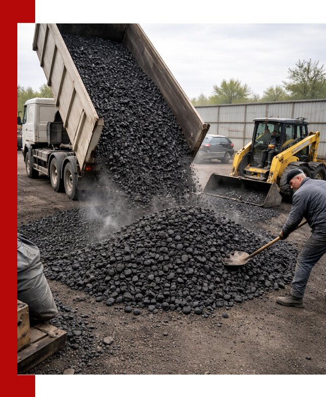 Доставка угля орех в Реутове оптом и в розницу