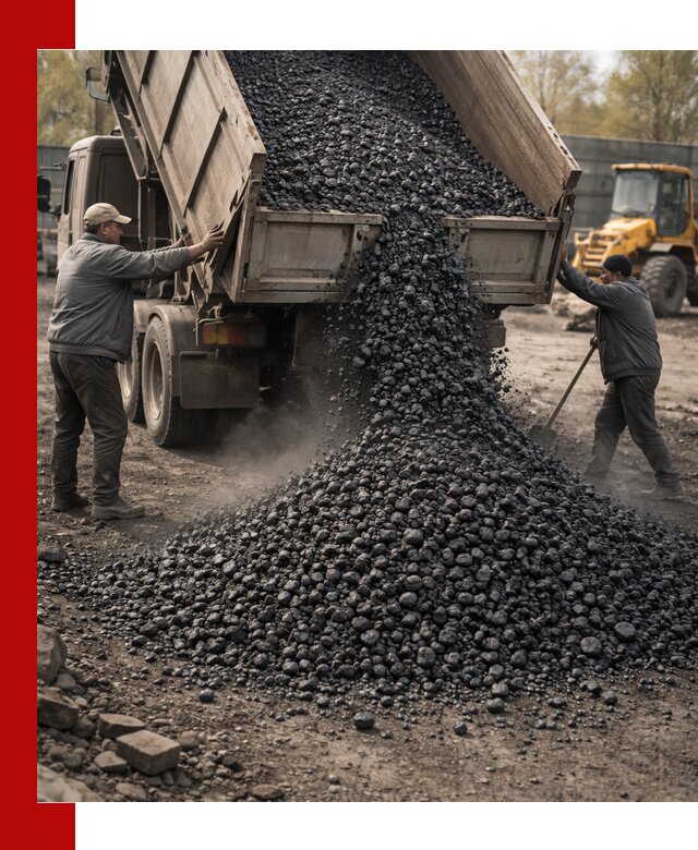 Доставка угля семечка самосвалами в Реутове