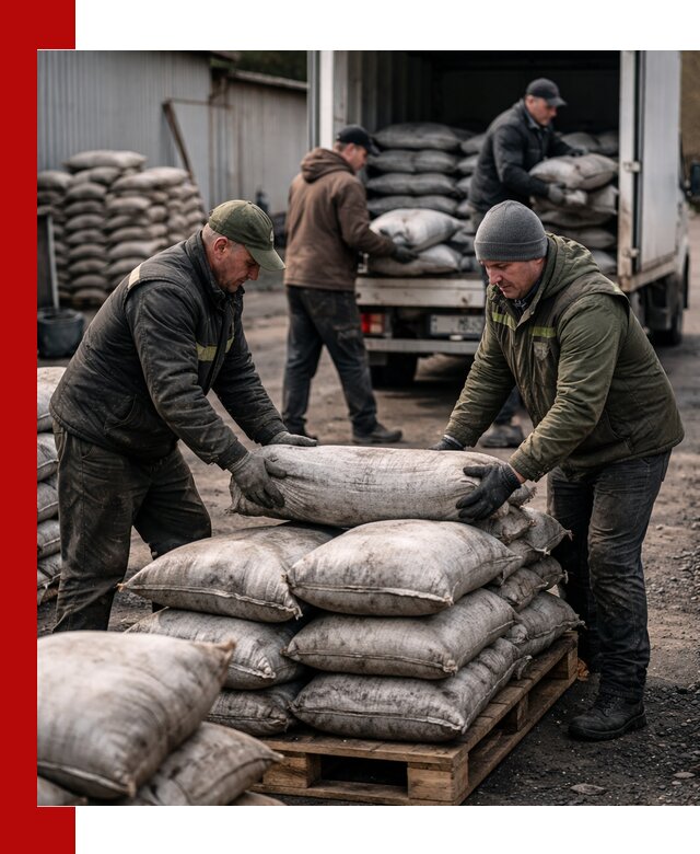 Доставка угля в мешках по выгодным ценам в Реутове