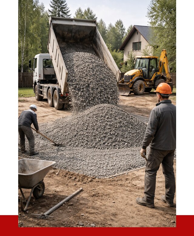 Отсыпка участка щебнем в Реутове от 6765 р. ПРОНЕРУДРтв