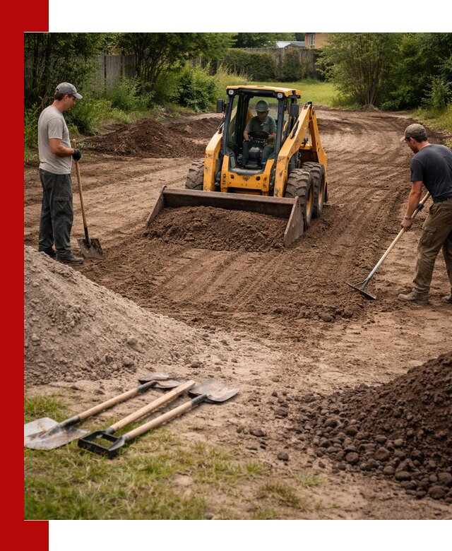 Планировка участка грунтом с вывозом и доставкой в Реутове
