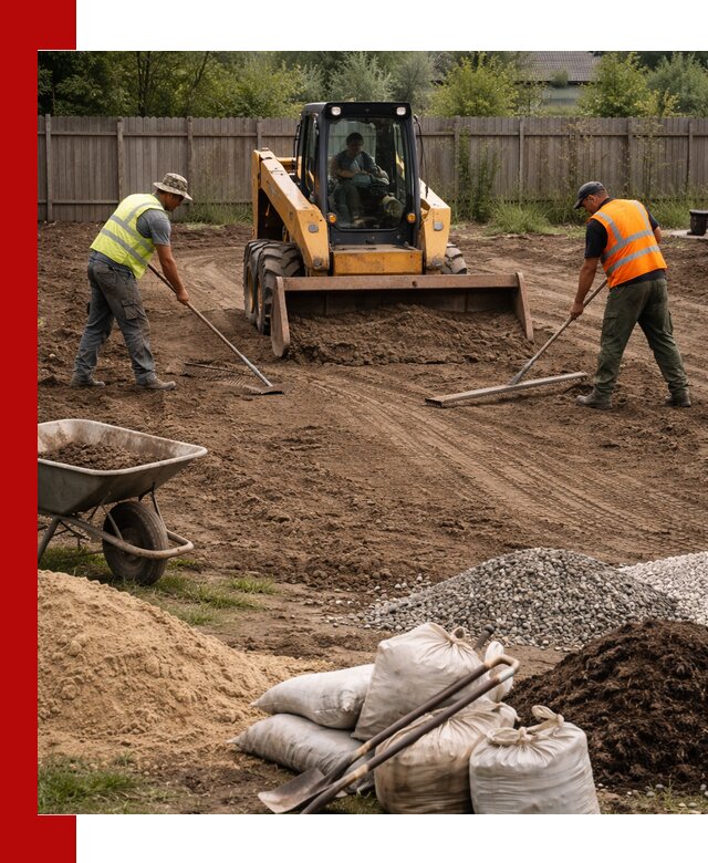 Выравнивание участка под строительство и благоустройство в Реутове